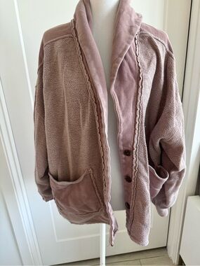 Free People Cozy Shawl Collar sweater